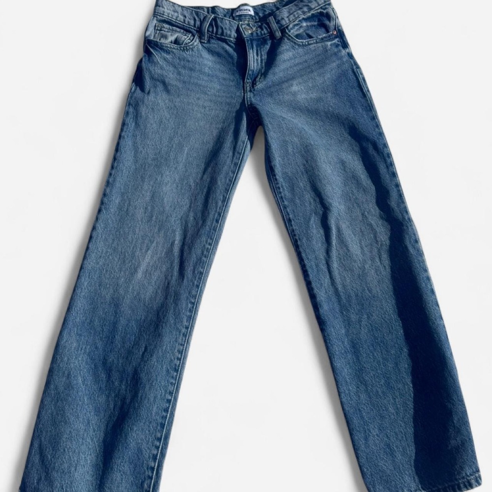 RSQ Low Rise Wide Leg Denim Jeans Medium Wash - Girls Sz 14